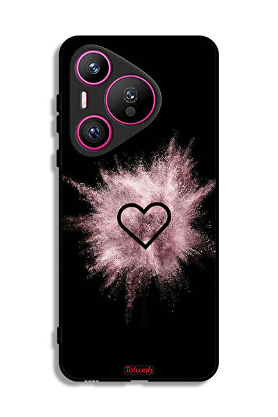 Tolwak غطاء حماية لهاتف هواوي بيورا 70 بتصميم قلب لامع