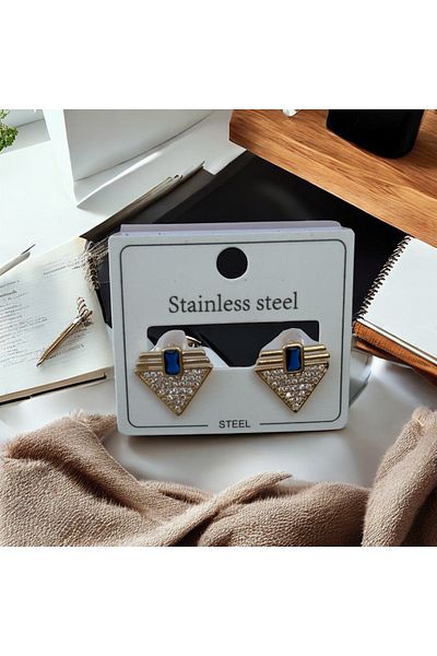 İNN JEWELLERY Steel Earrings Anti-Tarnish Anti-Allergic Vintage Figured (2 Years Importor Warranty)