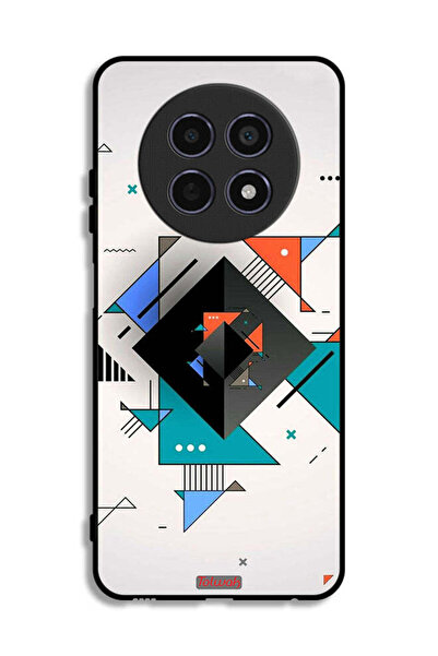 Tolwak غطاء حماية لهاتف Realme 12x 5G بأشكال مربعة ومثلثة ونمط تجريدي