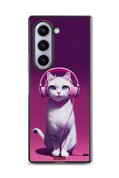 Tolwak غطاء حماية لهاتف سامسونج جالاكسي زد فولد 6 بتصميم قطة لطيفة