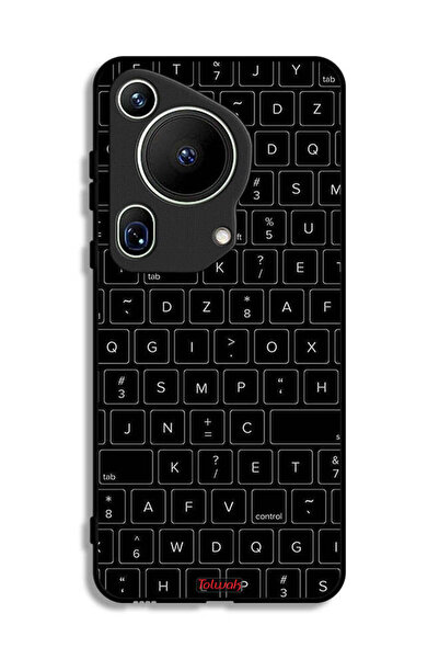 Tolwak غطاء حماية لهاتف هواوي بيورا 70 ألترا بنقشة مفاتيح لوحة مفاتيح عشوائية