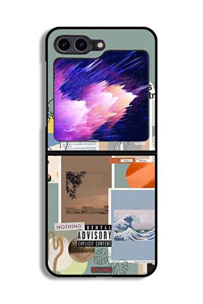 Tolwak غطاء حماية لهاتف Samsung Galaxy Z Flip6 بتصميم "She Is Electric"