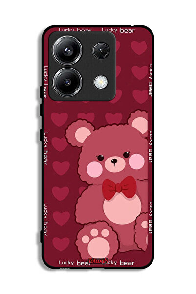 Tolwak غطاء حماية لهاتف Xiaomi Poco X6 5G بتصميم الدب المحظوظ