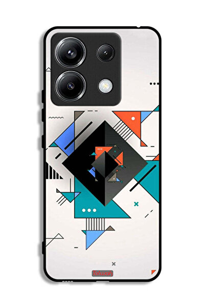 Tolwak غطاء حماية لهاتف Xiaomi Poco X6 5G بأشكال مربعة ومثلثة ونمط تجريدي