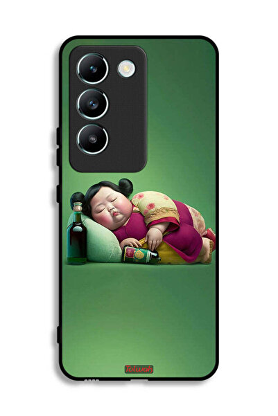 Tolwak غطاء حماية لهاتف Vivo V30 Lite 4G بتصميم فتاة سمينة