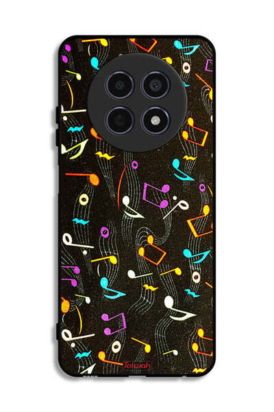 Tolwak غطاء حماية لهاتف Realme 12 5G بنمط قماش موسيقي