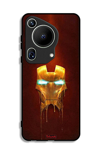 Tolwak غطاء حماية فائق لهاتف هواوي بيورا 70 من سلسلة الرجل الحديدي مارفل كوميكس