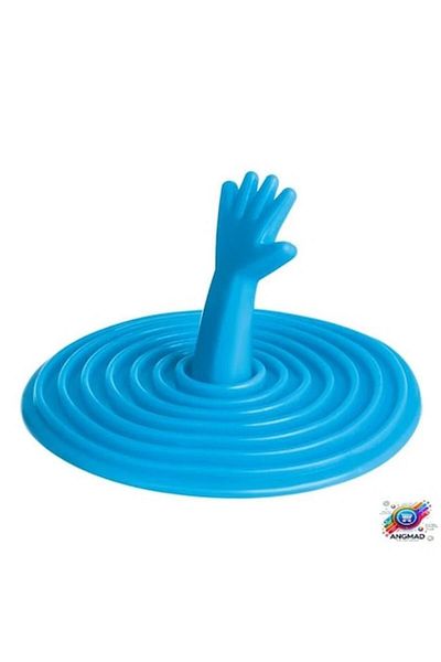 ANGMAD Silicone Stopper ANGMAD, ideal for sink or bathtub, suction cup type, handle shaped like a hand, dia