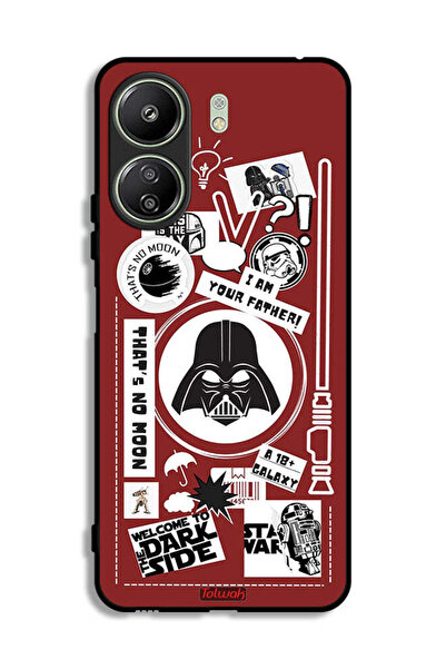 Tolwak غطاء حماية لهاتف Xiaomi Redmi 13C ملصق "مرحبًا بكم في الجانب المظلم"