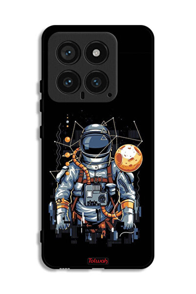 Tolwak Xiaomi 14 Protective Case Cover Astronaut Abstract Art