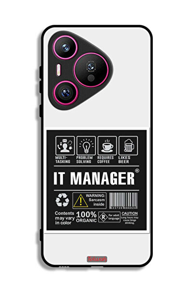 Tolwak غطاء حماية لهاتف هواوي بيورا 70 - ملصق إدارة تكنولوجيا المعلومات