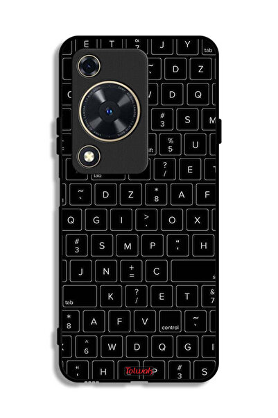 Tolwak غطاء حماية لهاتف هواوي إنجوي 70 بنمط مفاتيح لوحة المفاتيح العشوائية