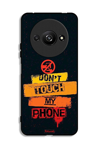 Tolwak Xiaomi Redmi A3 4G Protective Case Cover Do Not Touch My Phone