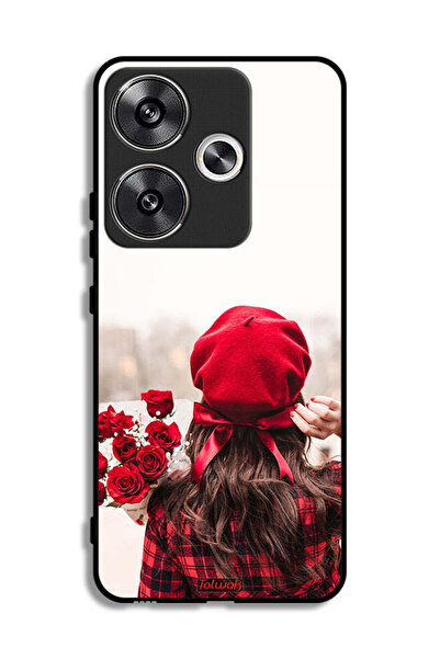 Tolwak غطاء حماية لهاتف Xiaomi Redmi Turbo 3 5G يحمل زهورًا