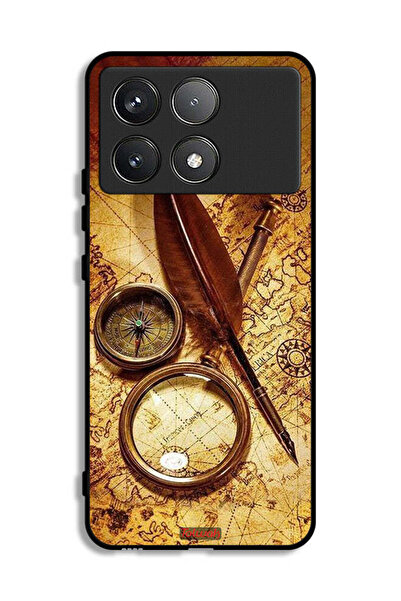 Tolwak غطاء حماية شاومي ريدمي K70 بتصميم بوصلة عتيقة