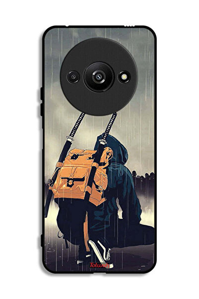 Tolwak غطاء حماية لهاتف Xiaomi Redmi A3 4G بتصميم سيف ساموراي رقمي