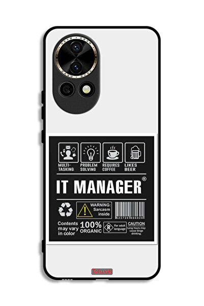 Tolwak غطاء حماية لهاتف هواوي نوفا 12 5G مع ملصق مدير تكنولوجيا المعلومات