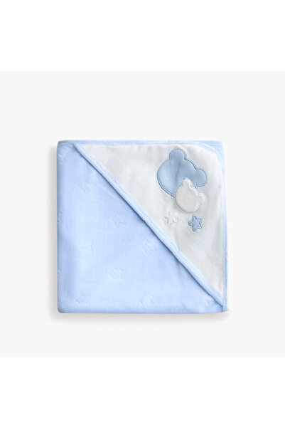 giggles Applique Detail Receiving Blanket - 70x70 cm