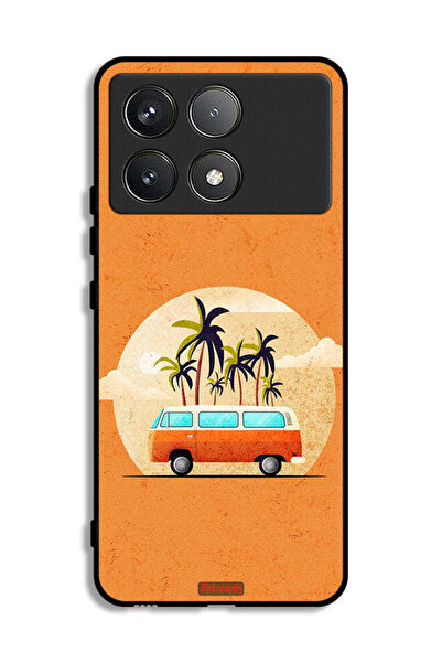 Tolwak Xiaomi Poco F6 Pro Protective Case Cover Bus Art