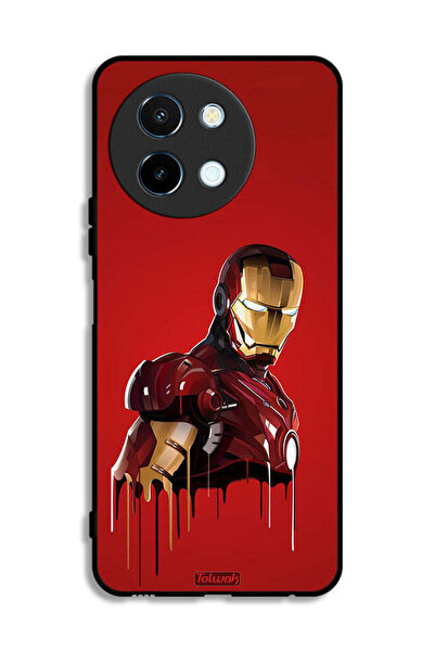 Tolwak غطاء حماية لهاتف Vivo Y38 5G برسومات الرجل الحديدي