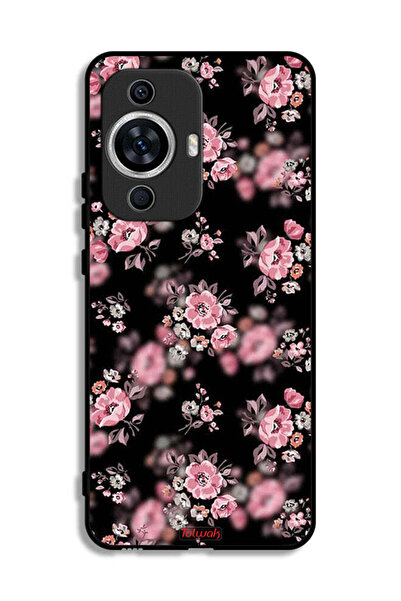 Tolwak غطاء حماية لهاتف هواوي نوفا 12 لايت بنقشة زهور بورتريه