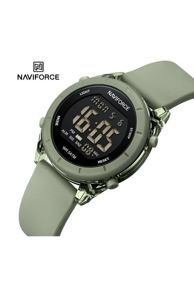 Naviforce Stylish Digital Wrist Watch for Women with Water Resistance Multi-Function LED Display Lightweight