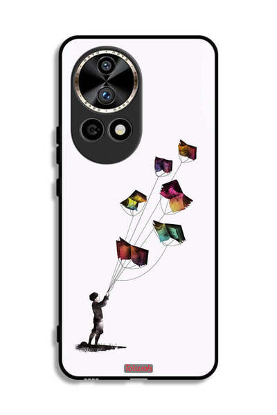 Tolwak غطاء حماية لهاتف هواوي نوفا 12 برو 5G، مطبوع عليه رسومات طائرات ورقية