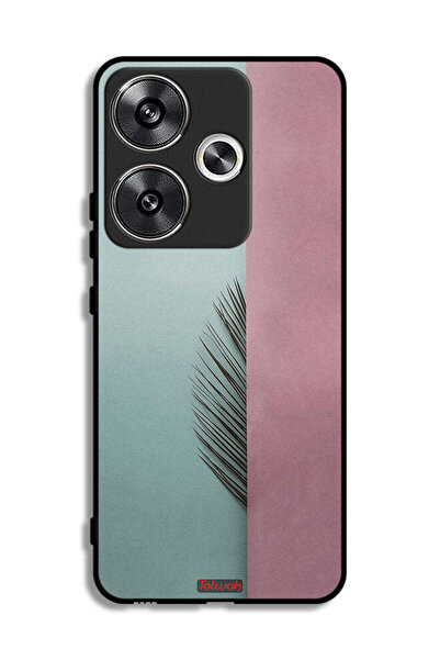 Tolwak غطاء حماية لهاتف Xiaomi Poco F6 5G بنقشة نصف أوراق