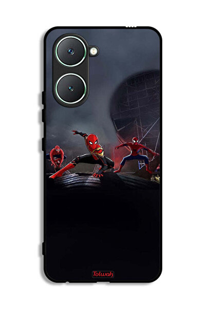 Tolwak Vivo Y03 4G Protective Case Cover Three Spiders