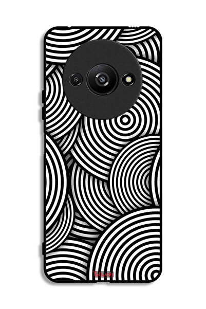 Tolwak غطاء حماية لهاتف Xiaomi Redmi A3 4G بنمط دوائر وهمية