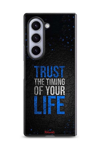 Tolwak Samsung Galaxy Z Fold6 Protective Case Cover Trust The Timing Of Your Life