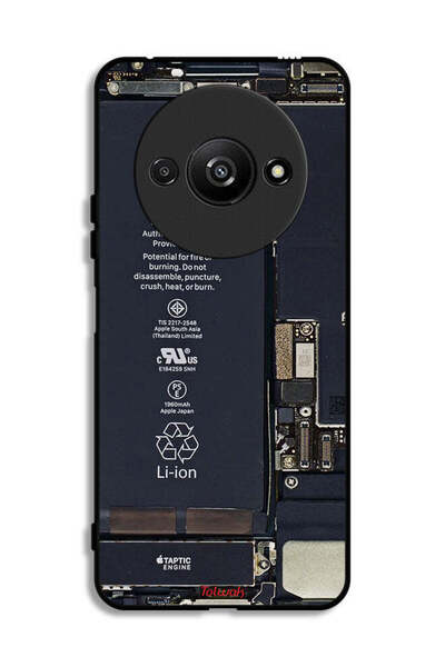 Tolwak غطاء حماية لهاتف Xiaomi Redmi A3 4G بنمط دائرة الهاتف