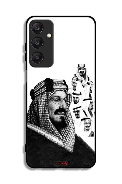 Tolwak غطاء حماية لهاتف سامسونج جالاكسي A25 5G، ملصق فني أبيض وأسود لملوك الم...