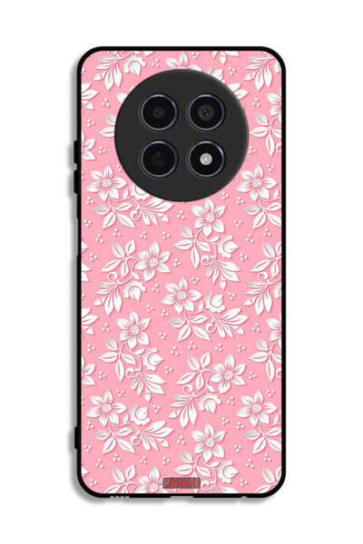 Tolwak Realme 12 5G Protective Case Cover Flowers Background Pattern