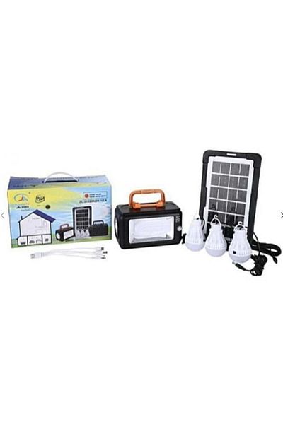 divendi-ro Solar kit for LED lighting JA2009 with 3 bulbs and solar panel