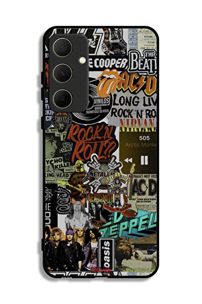 Tolwak غطاء حماية لهاتف سامسونج جالاكسي A35 5G، تحيا موسيقى الروك آند رول