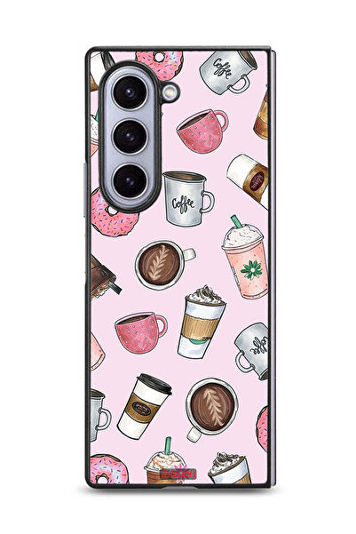 Tolwak غطاء حماية لهاتف سامسونج جالاكسي زد فولد 6 بتصميم فن محبي القهوة