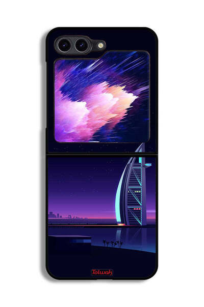 Tolwak غطاء حماية لهاتف سامسونج جالاكسي زد فليب 6 - فن برج العرب الرقمي