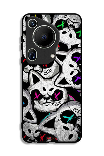 Tolwak غطاء حماية لهاتف هواوي بيورا 70 ألترا بنقشة قطط مارشميلو