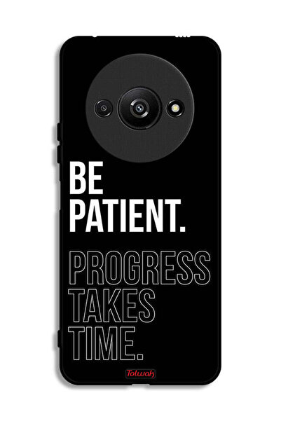 Tolwak غطاء حماية لهاتف Xiaomi Redmi A3 4G - كن صبورًا، فالتقدم يستغرق وقتًا