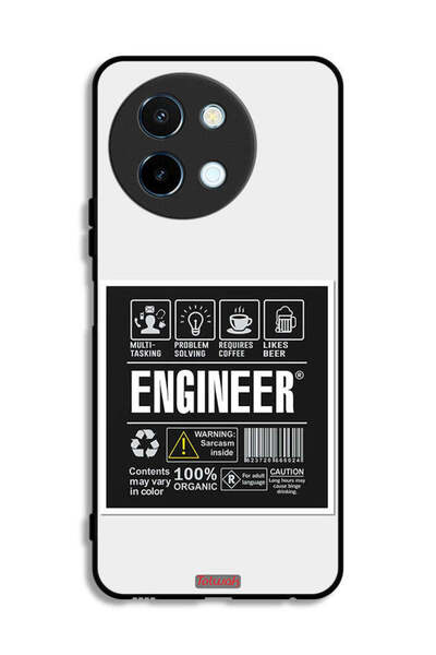 Tolwak غطاء حماية لهاتف Vivo Y38 5G، ملصق مهندس