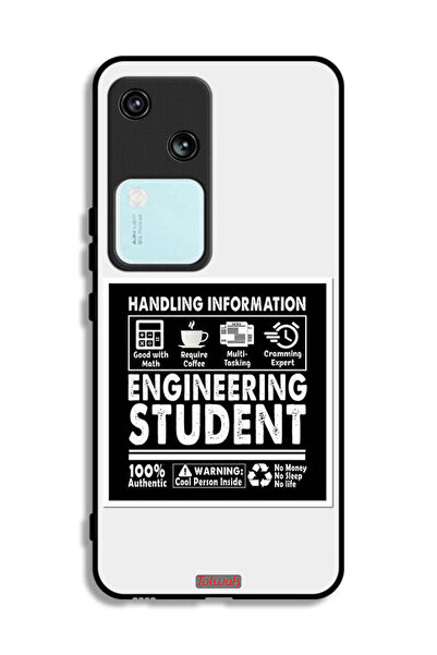 Tolwak غطاء حماية لهاتف Vivo S18 5G، ملصق طالب هندسة