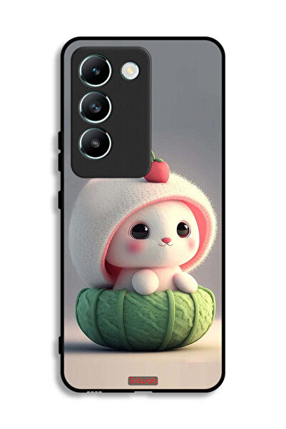 Tolwak غطاء حماية لهاتف Vivo V30 Lite 4G بتصميم أرنب صغير لطيف