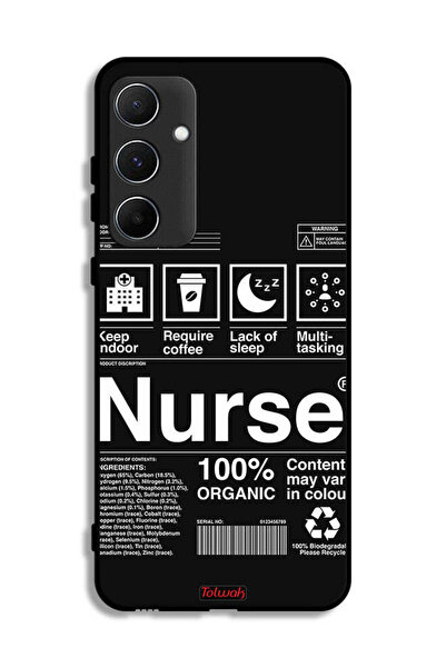 Tolwak Samsung Galaxy A55 5G Protective Case Cover Nurse Sticker
