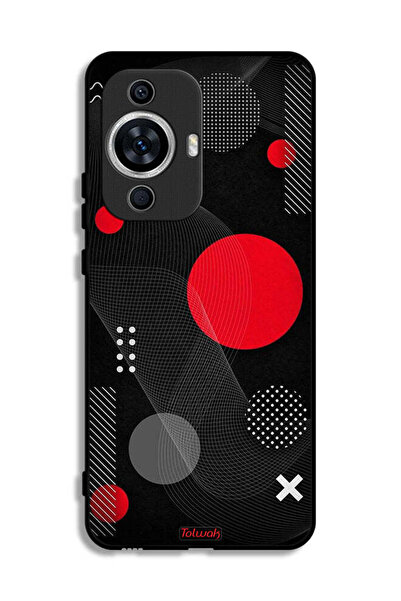 Tolwak غطاء حماية لهاتف هواوي نوفا 12 لايت بنمط دائري ومتقاطع