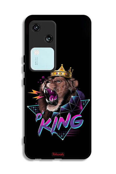 Tolwak غطاء حماية Vivo S18 5G برسومات الأسد الملك