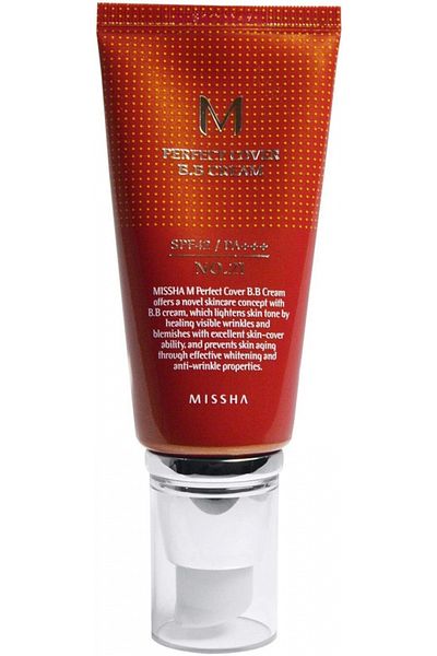 Missha , M Perfect Cover BB Cream, No. 21 Light Beige, 50 ml
