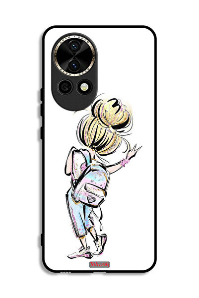 Tolwak غطاء حماية لهاتف هواوي نوفا 12 5G، رسمة فتاة العودة إلى المدرسة