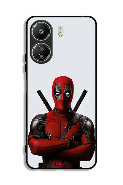 Tolwak غطاء حماية لهاتف شاومي ريدمي 13 سي بتصميم ديدبول