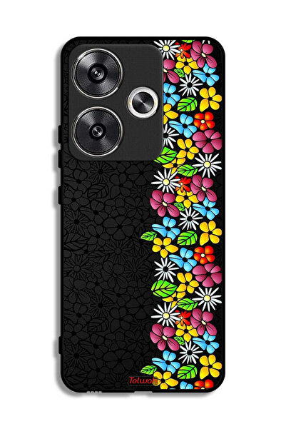 Tolwak غطاء حماية لهاتف Xiaomi Poco F6 5G من فلاورز لاين